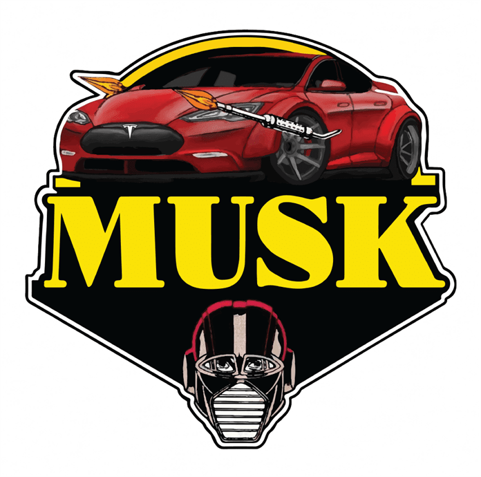 elon musk tesla mask white tee