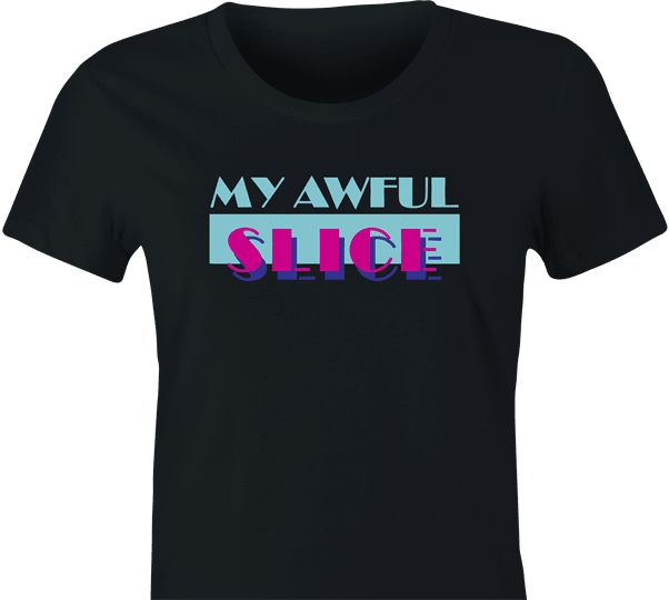 funny Golfer Miami Vice women's black