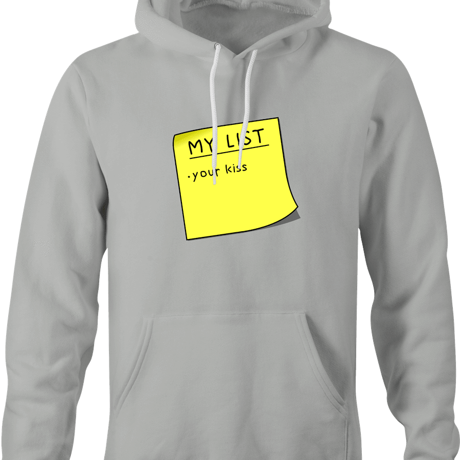 funny Hall and Oates My List Your Kiss t-shirt Ash Grey hoodie
