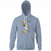 the rock my little pony brony light blue hoodie