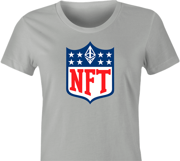 Hilarious NFT Crypto NFL Parody T-Shirt Men's Tee / Ash / 2x