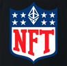Funny NFT - Non Fungible Token NFL Mashup Parody Black T-Shirt