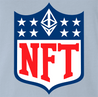 Funny NFT - Non Fungible Token NFL Mashup Parody Red T-Shirt