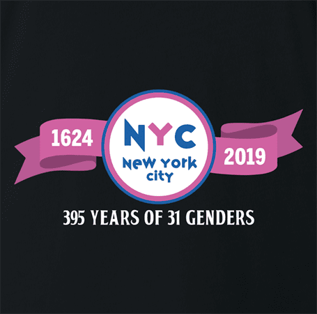 nyc baskin robbins 31 genders black t-shirt