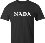 funny Nada, Nothing, Zip, Zilch, Zero, Nil High Fashion Parody Parody men's t-shirt