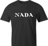 funny Nada, Nothing, Zip, Zilch, Zero, Nil High Fashion Parody Parody men's t-shirt