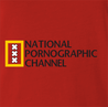 National Geographic Pornogrphy Channel Parody t-shirt red