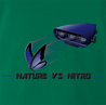 funny Nature Vs Nitro T-Shirt By Jared Zimmerman green t-shirt