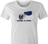funny Nature Vs Nitro T-Shirt By Jared Zimmerman white women's t-shirt
