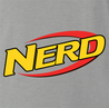 funny Nerdy Nerf Mashup For Geeks And Nerds ash grey t-shirt