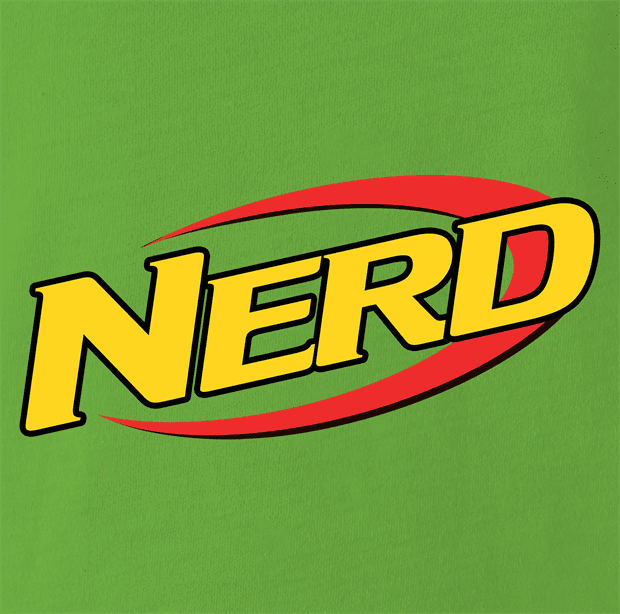 funny Nerdy Nerf Mashup For Geeks And Nerds lime green t-shirt