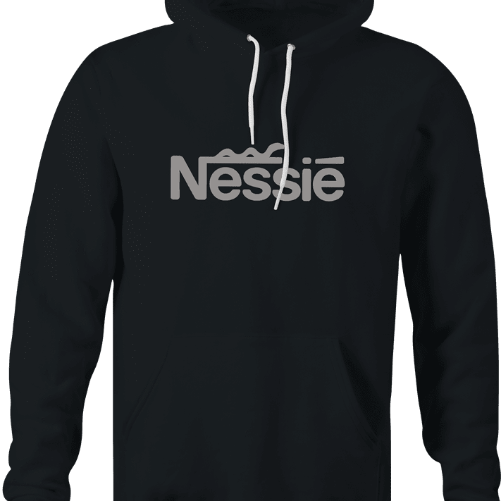 funny Loch Ness Monster aka Nessie Parody black hoodie