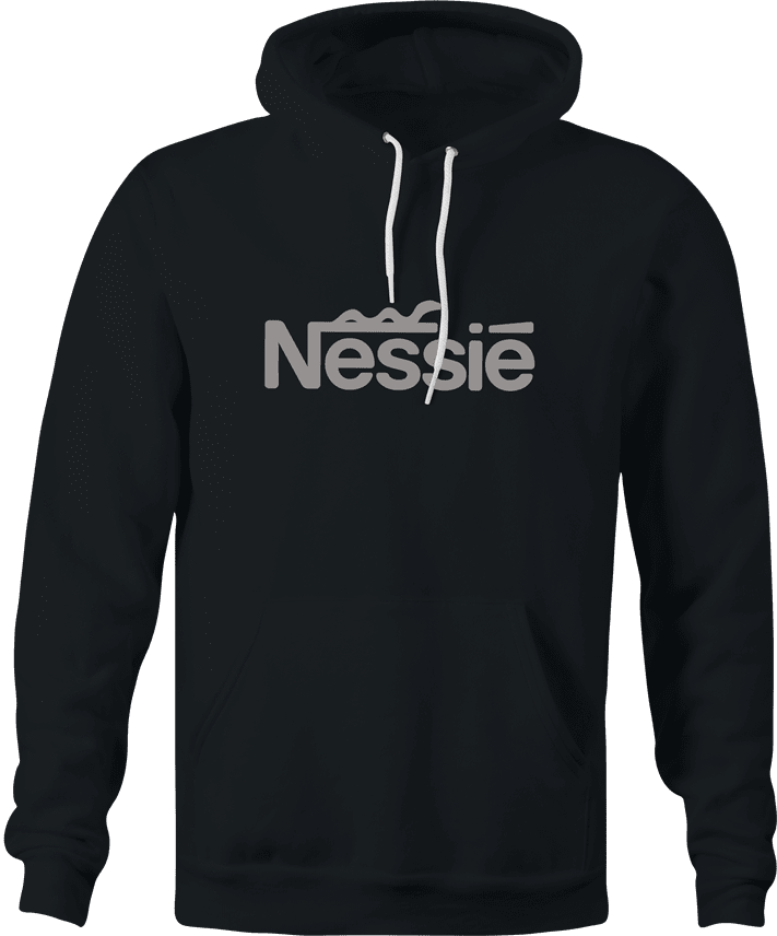 funny Loch Ness Monster aka Nessie Parody black hoodie