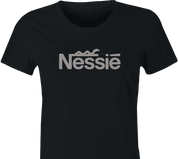 funny Loch Ness Monster aka Nessie Parody women's black