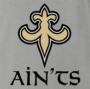 funny New Orleans Aints Parody Ash Grey t-shirt