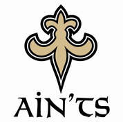 funny New Orleans Aints Parody white tee