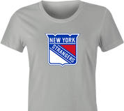 funny NHL Team Parody - New York Rangers Strangers t-shirt women's Ash Grey