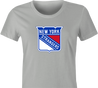 funny NHL Team Parody - New York Rangers Strangers t-shirt women's Ash Grey