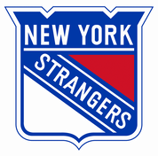 funny NHL Team Parody - New York Rangers Strangers white tee