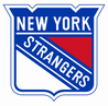 funny NHL Team Parody - New York Rangers Strangers white tee