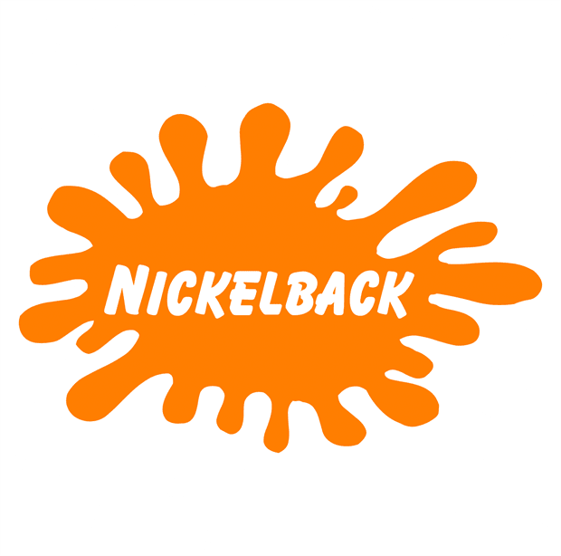 funny Nickelback Nickelodeon Mashup white tee