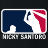 Funny Nicky Santoro meets Billy Batts Baseball Parody black t-shirt
