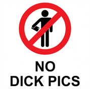 funny no dick pics t-shirt white