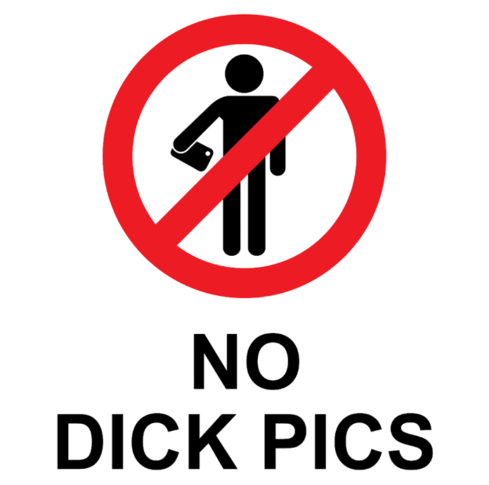 funny no dick pics t-shirt white