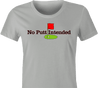 Funny Hole in One Scratch Golfer | No Putt Intended Parody T-Shirt Women's Ash Grey