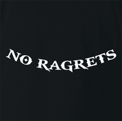 nor regrets no ragrets we're the millers parody t-shirt men's white  
