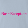 funny T-Mobile No Reception Parody light blue t-shirt