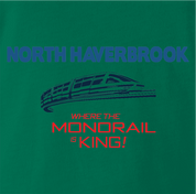 north haverbrook simpsons monorail green t-shirt