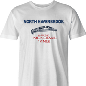 north haverbrook simpsons monorail men's white t-shirt