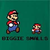 Funny biggie video game parody Men's T-shirt green