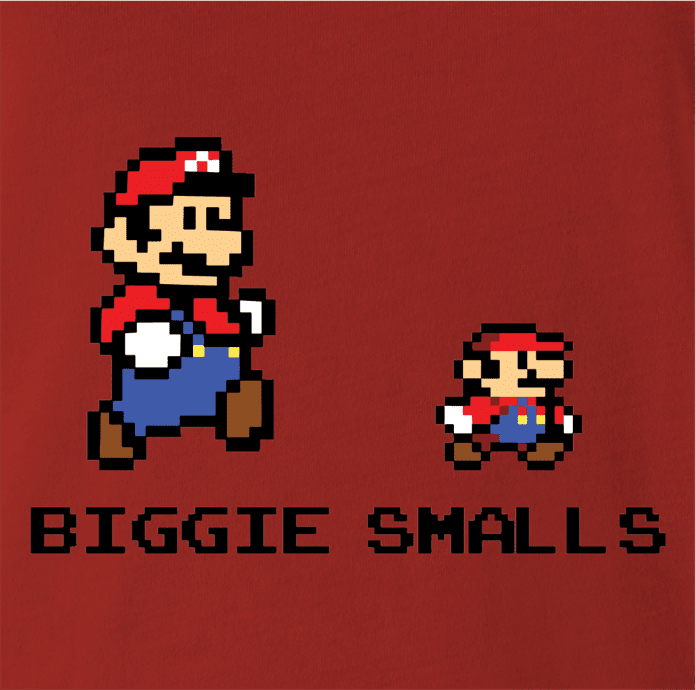 Funny biggie video game parody Men's T-shirt red