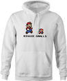 Funny biggie video game parody Men's hoodie white