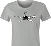 Funny Number 1 Fan Play On Words | Parody Sports T-Shirt Women's Ash Grey