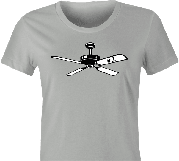 Funny Number 1 Fan Play On Words | Parody Sports T-Shirt Women's Ash Grey