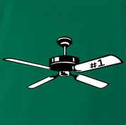 Funny Number 1 Fan Play On Words | Parody Sports Green T-Shirt