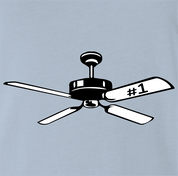 Funny Number 1 Fan Play On Words | Parody Sports Light Blue T-Shirt