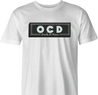funny weed OCD rolling papers ocb parody men's t-shirt white 