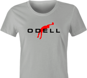 funny OBJ Odell Beckham Jr Cleveland Browns t-shirt women's Ash Grey