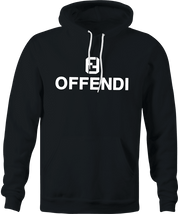 Funny Fendi Logo Parody Cancel Culture | Offend Offendi Black Hoodie