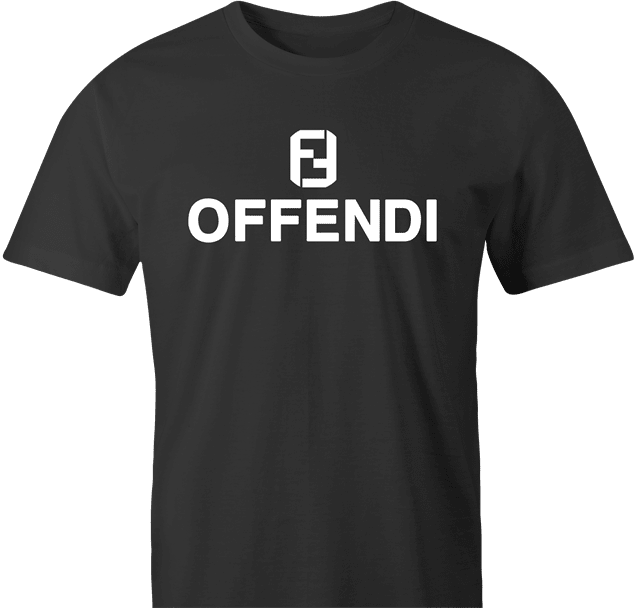 Funny Fendi Logo Parody Cancel Culture | Offend Offendi Men's T-Shirt