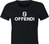 Funny Fendi Logo Parody Cancel Culture | Offend Offendi Women's Black