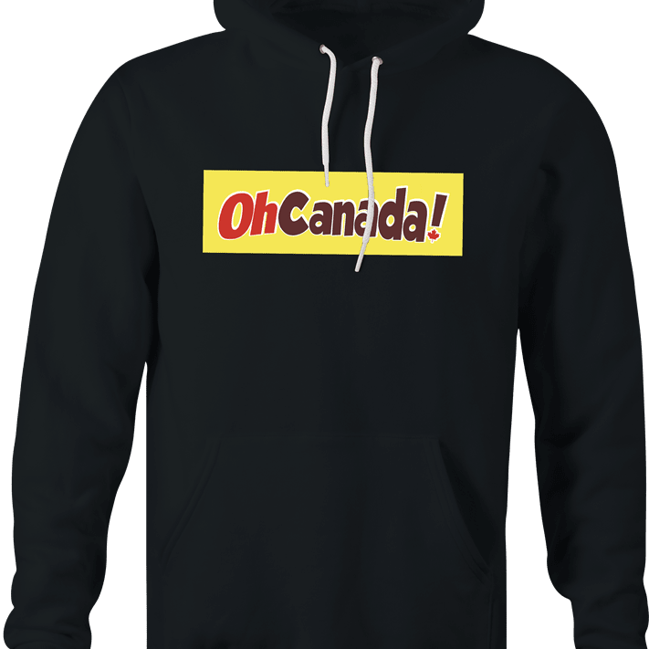 Funny Oh Canada! Chocolate Bar Parody Parody Black Hoodie