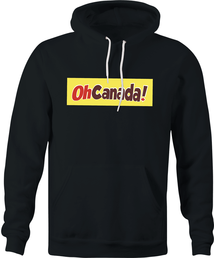 Funny Oh Canada! Chocolate Bar Parody Parody Black Hoodie