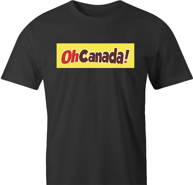 Funny Oh Canada! Chocolate Bar Parody Parody Men's T-Shirt