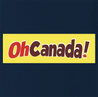 Funny Oh Canada! Chocolate Bar Parody Parody Navy T-Shirt