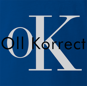 Funny OK Oll Korrect Calvin Klein Mashup Parody Royal blue T-Shirt